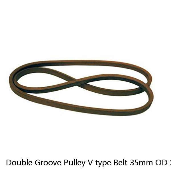 Double Groove Pulley V type Belt 35mm OD 20mm ID For Gas Engine 170F NEW #1 image