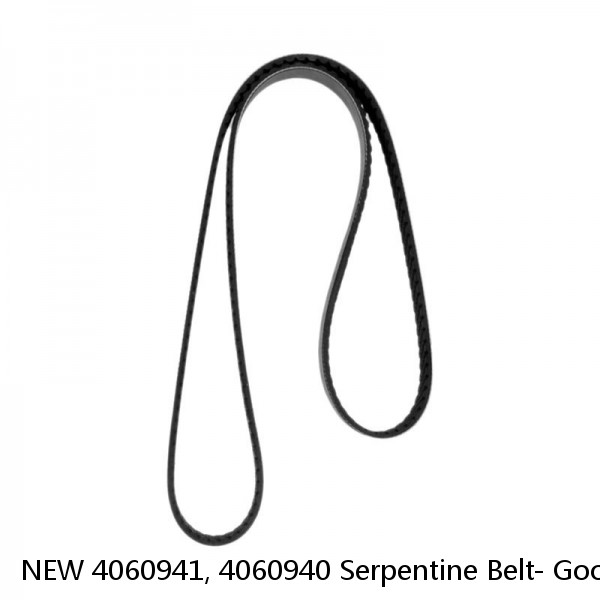 NEW 4060941, 4060940 Serpentine Belt- Goodyear Gatorback The Quiet Belt #1 image