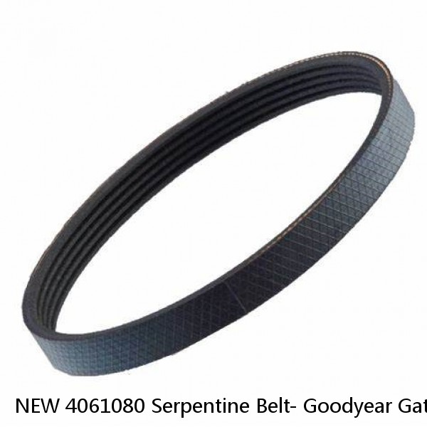 NEW 4061080 Serpentine Belt- Goodyear Gatorback The Quiet Belt #1 image