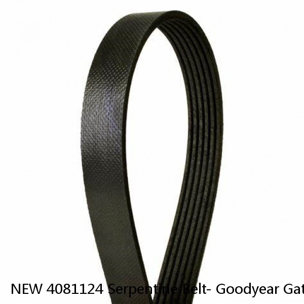 NEW 4081124 Serpentine Belt- Goodyear Gatorback The Quiet Belt #1 image